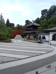 The beautiful rock gardens of Ginkaku-ji Temple